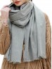 Premium Cashmere Feeling Solid Color Scarf 